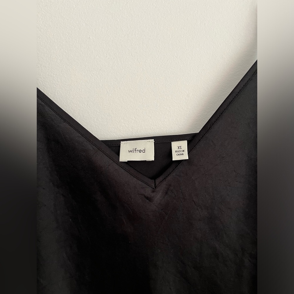 Aritzia Wilfred Only Slip Satin Midi Dress - Picture 7 of 9